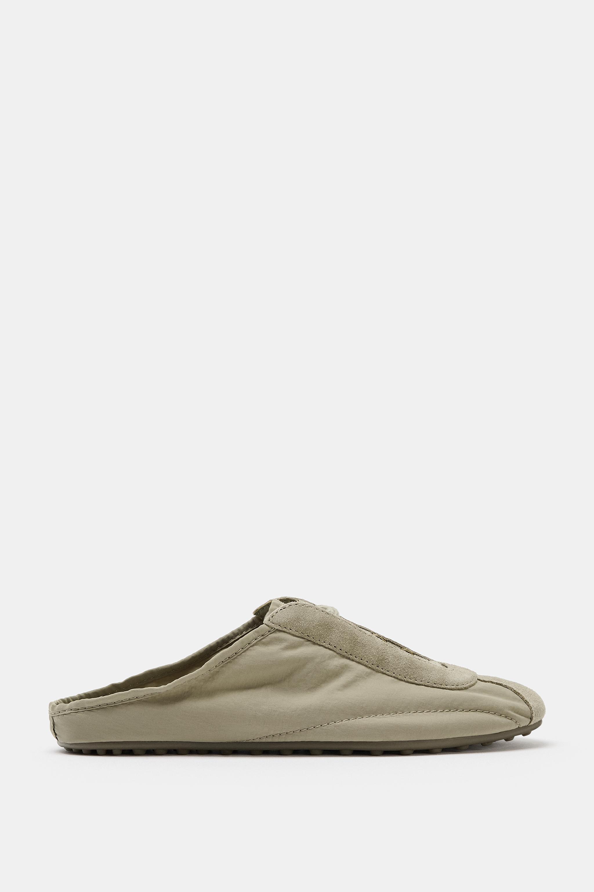 FABRIC COLLAPSIBLE HEEL SNEAKERS